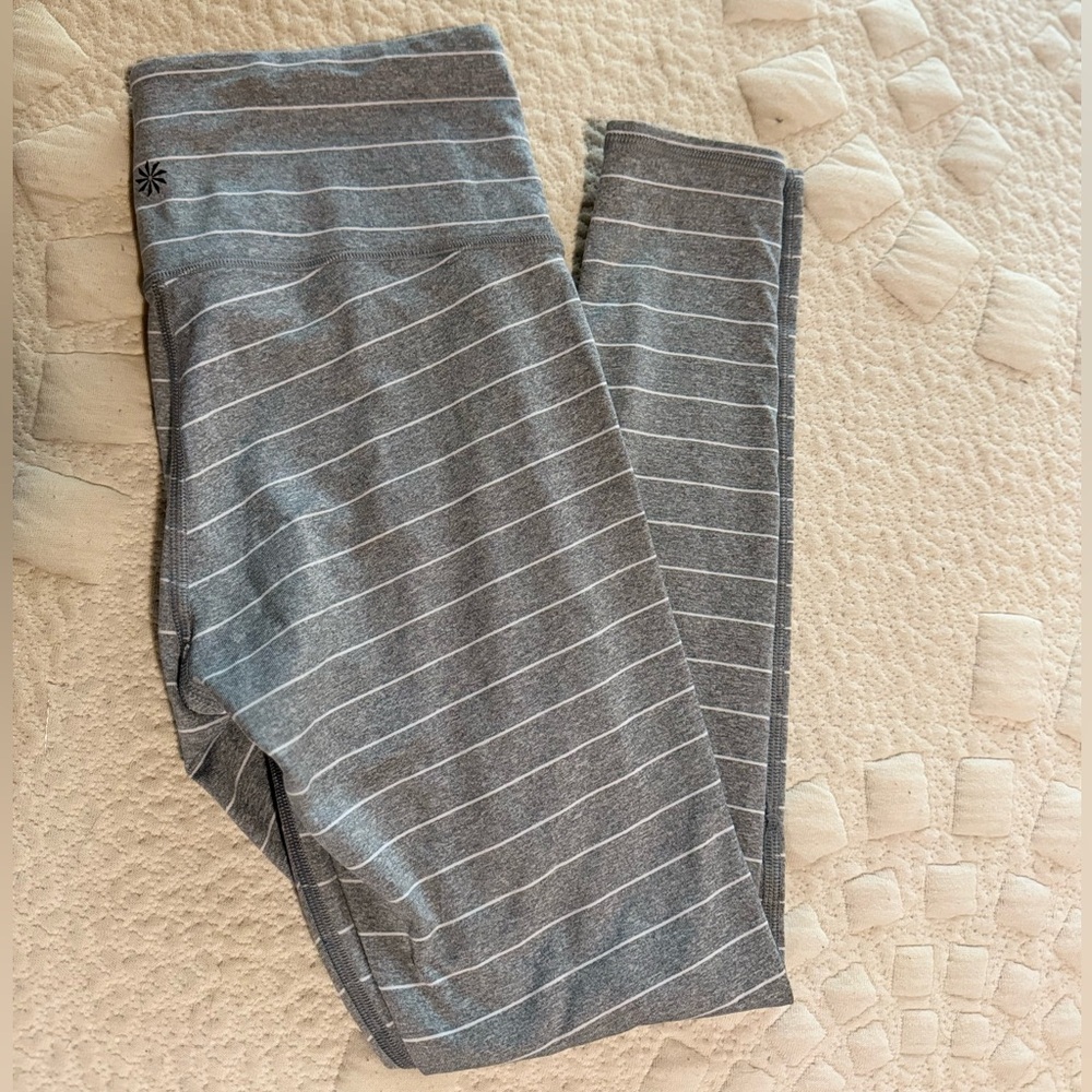 Athleta Striped 7/8 Leggings